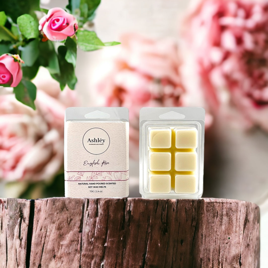 ENGLISH ROSE SQUARE SOY WAX MELTS