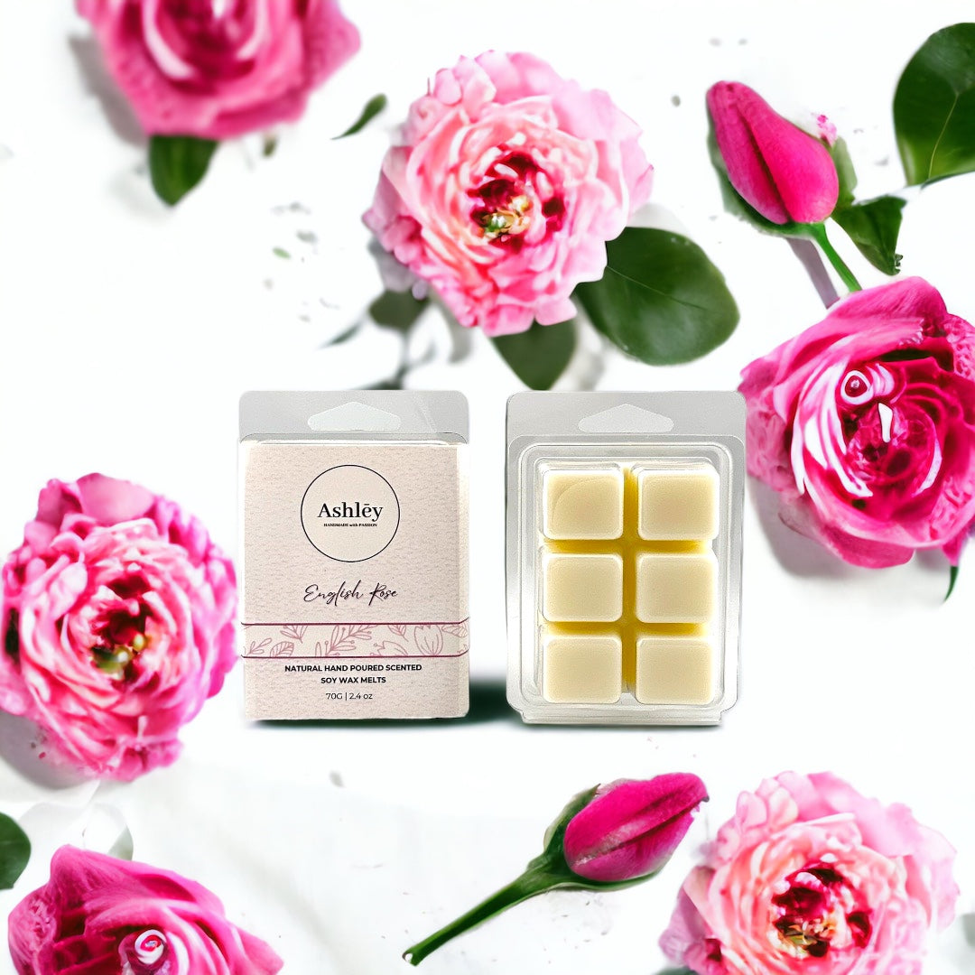 ENGLISH ROSE SQUARE SOY WAX MELTS