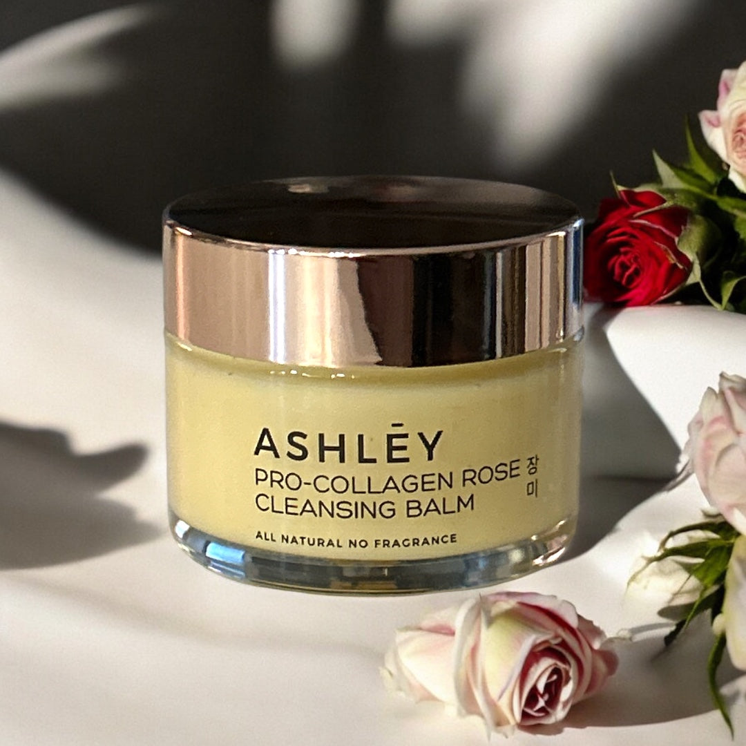 Ashley Pro-Collagen Rose Cleansing Balm | 50g | 3-in-1 Hydrating Cleansing Balm | Anti-Aging | Cosmetic Make Up Remover