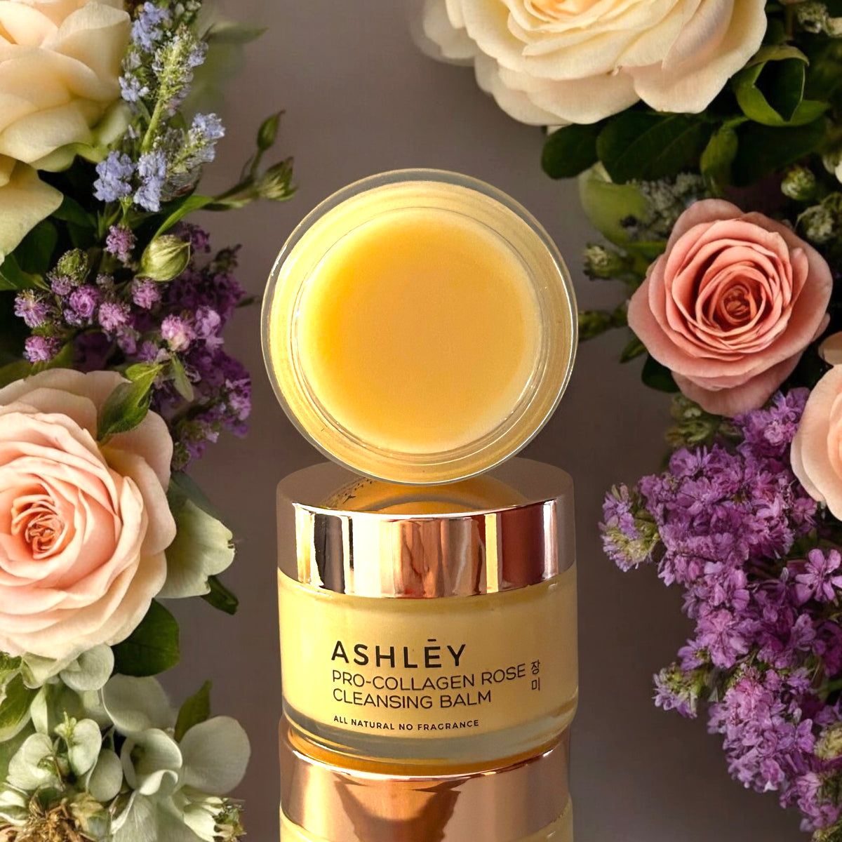 Ashley Pro-Collagen Rose Cleansing Balm | 50g | 3-in-1 Hydrating Cleansing Balm | Anti-Aging | Cosmetic Make Up Remover