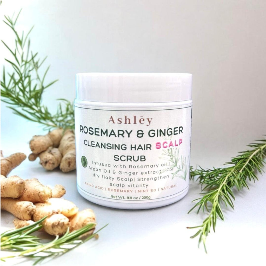 Ashley Oil Control Hair Therapy Scalp Scrub | Rosemary | Ginger | Salt | 250g |Anti Hair Fall Dandruff |Rosemary Extract
